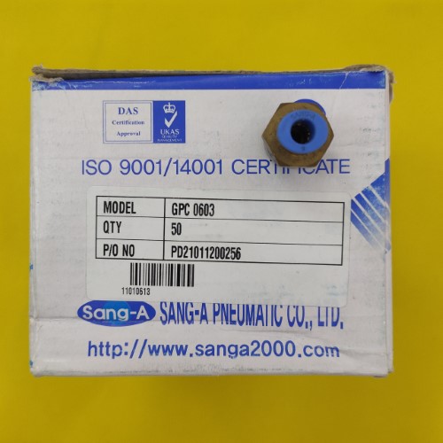 Nối ống thẳng phi 6 ren 17 GPC0603